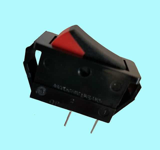 Heavy Duty Rocker Switch 16A Black with Red Flash - Dimplex Compatible C3500